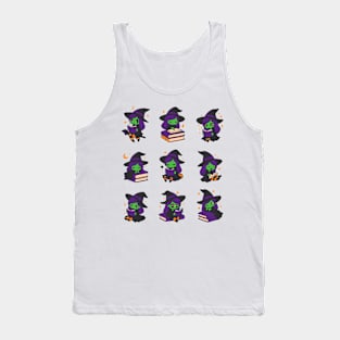 Witch reading books Tank Top